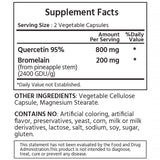 Quercetin with Bromelain
