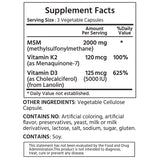 MSM Plus Vitamin K2 Plus D3