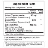 Premium Lutein & Zeaxanthin with Bilberry