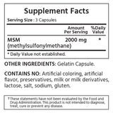 Purified MSM 2000mg