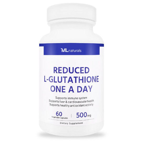 Reduced L-Glutathione One A Day 500 mg MLnaturals Reduced L-Glutathione One A Day 500 mg MLnaturals